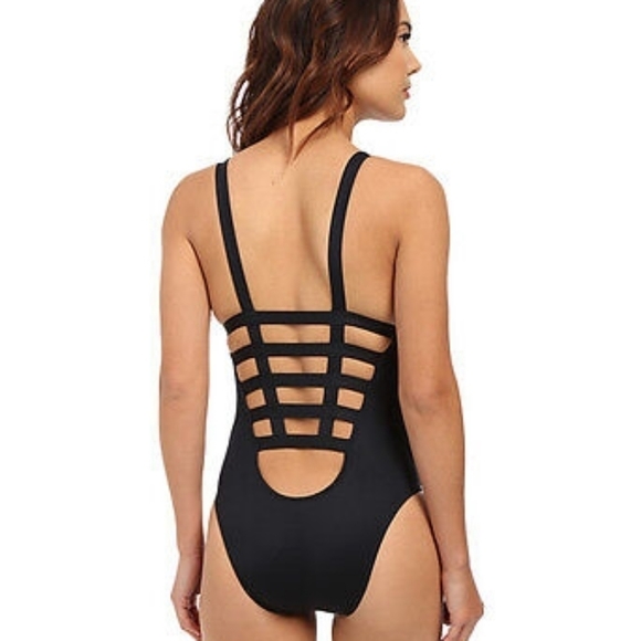 Vitamin A Other - VITAMIN A NEUTRA MAILLOT STRAPPY CAGED ONE PIECE SWIMSUIT BLACK